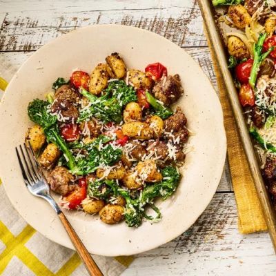 2-Sheet-Pan Gnocchi and Sausage